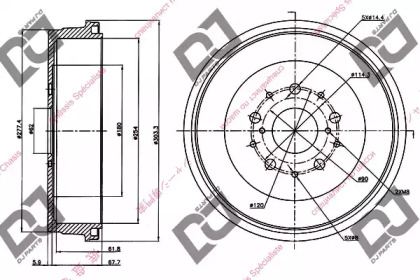 Тормозный барабан DJ PARTS BR1013